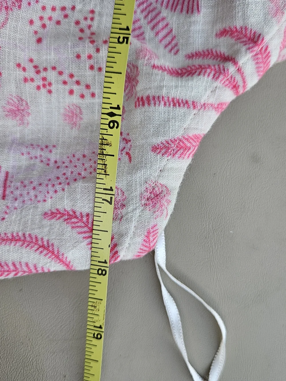 Cost Plus World Market Pink and White Tropical Print Women's One-Piece Romper - Picture 7 of 9